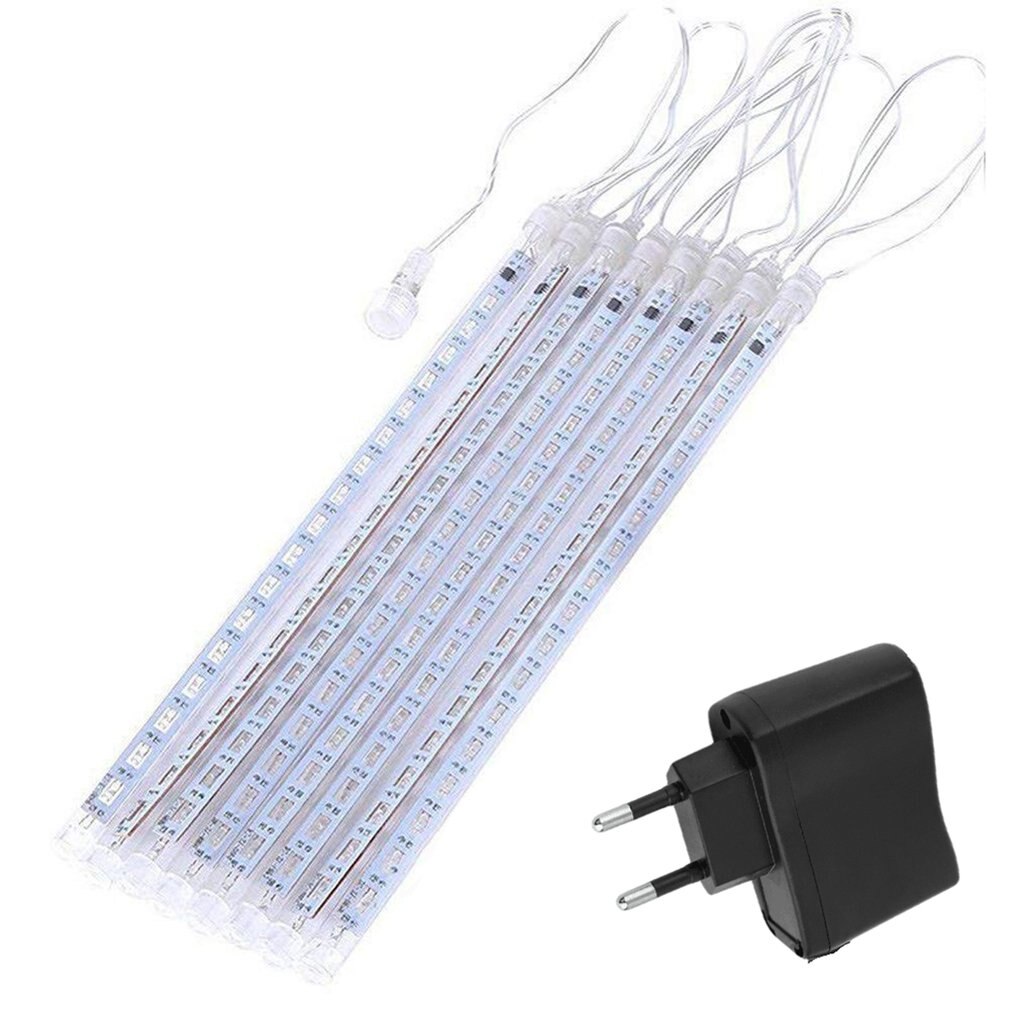 30cm LED Meteor Shower Rain Tube Lights Outdoor Decor Landscape Lighting Garland 18 SMD Fairy Tree Road Lamp Christmas