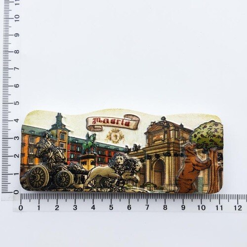Recuerdos de turismo mundial y urbano de hitos españoles, decoración de imán para nevera de Barcelona, Madrid, Granada, Sevilla, Toledo, Córdoba, España: 4