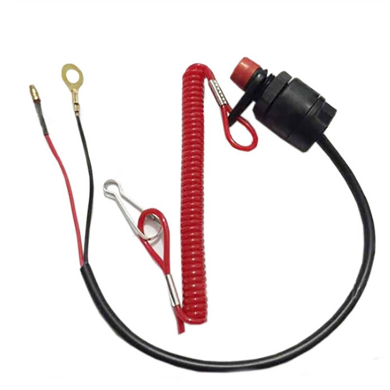 Emergency Stop Switch Button Kill Practical Lanyard Boat Cut Off Safety Tether Outboard Motor Accessories