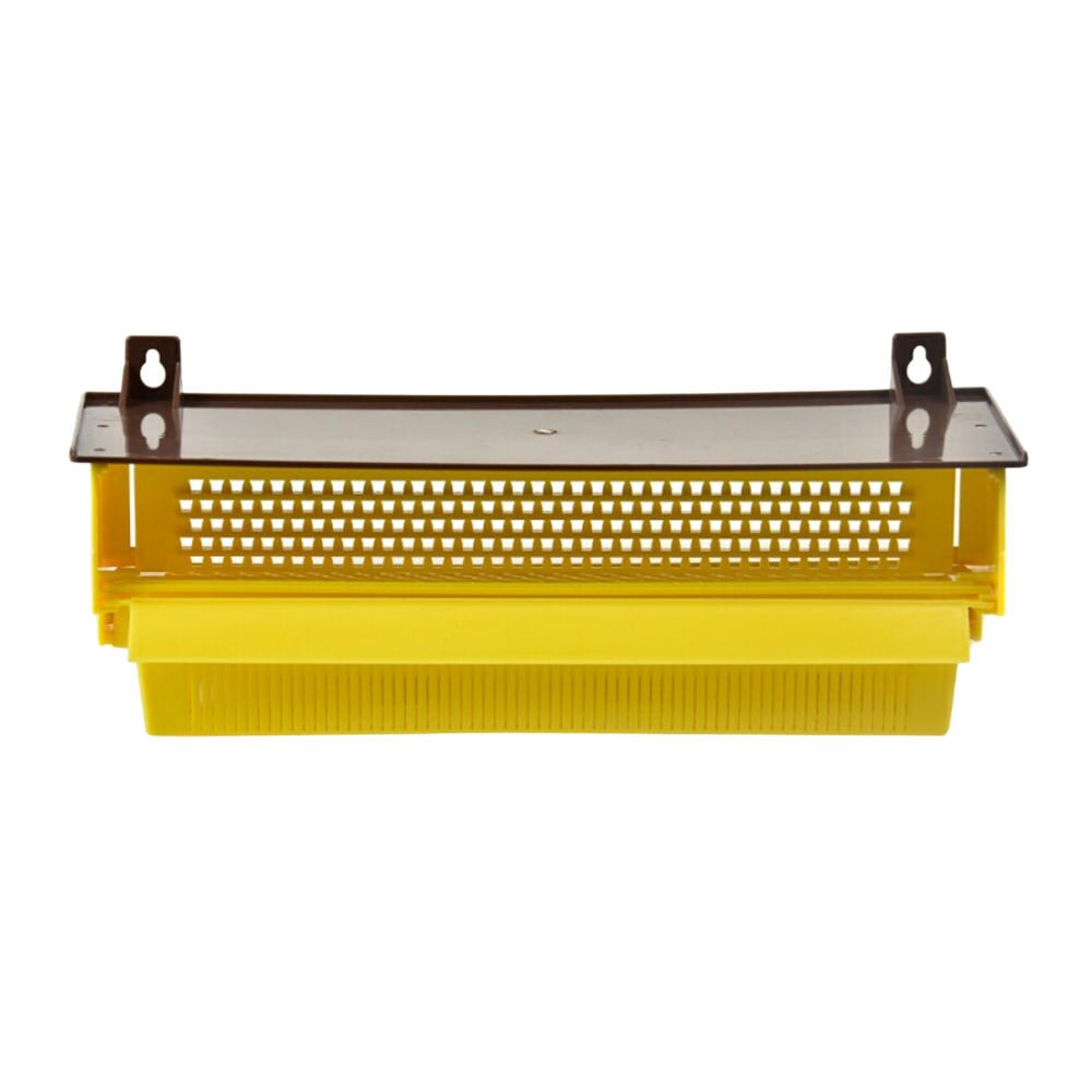 Yellow Plastic Pollen Trap Multifunctional Removable Bee Honey Hive Entrance Pollen Collector For Apiculture Beekeeping Tools: Default Title