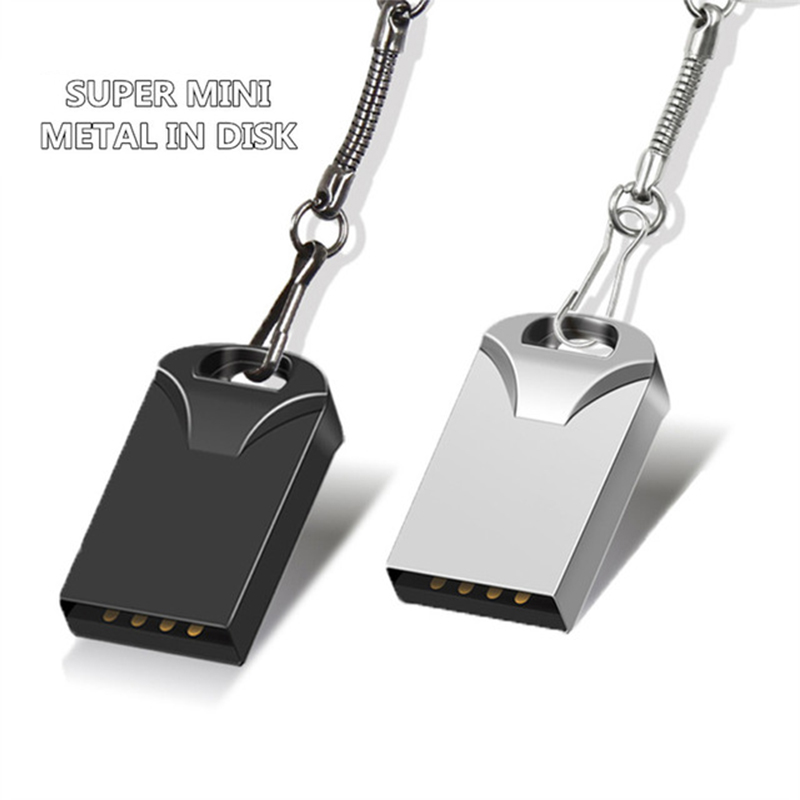 Mini Metal Usb Flash Drive USB 2.0 Pen Drive 64gb 128gb 256gb Flash memory card USB Stick Pendrive 8gb 16gb 32gb memory Stick