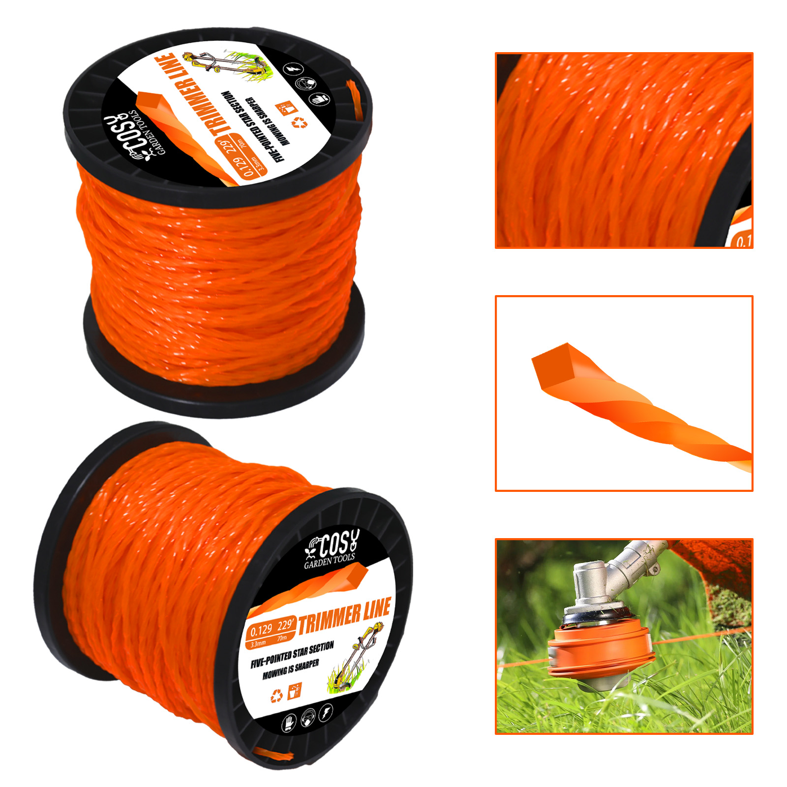 100 m Nylon Freischneider Strimmer Trimmer Linie Kabel Draht 2,7/3,0/4,0mm DIA Für STIHL Nylon Rasenmäher linie Garten Power Werkzeug Teile