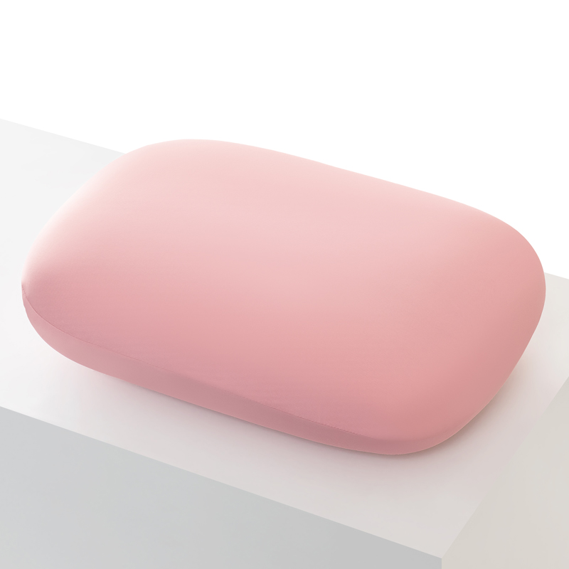 Almohada multifunción de espuma viscoelástica para el cuello, almohada de viaje suave de rebote lento para dormir, masaje de salud Cervical, almohadas para siesta: Rosa