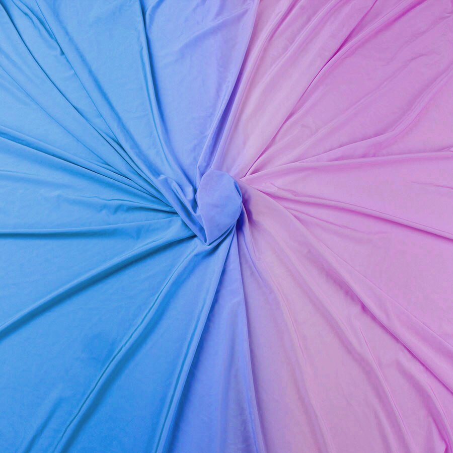 2 tone ombre spandex fabric gradient elastic material for dancerwear leotard Latin Clothing Lycra Stretch Fabric by Yard: LightBlue LightPink