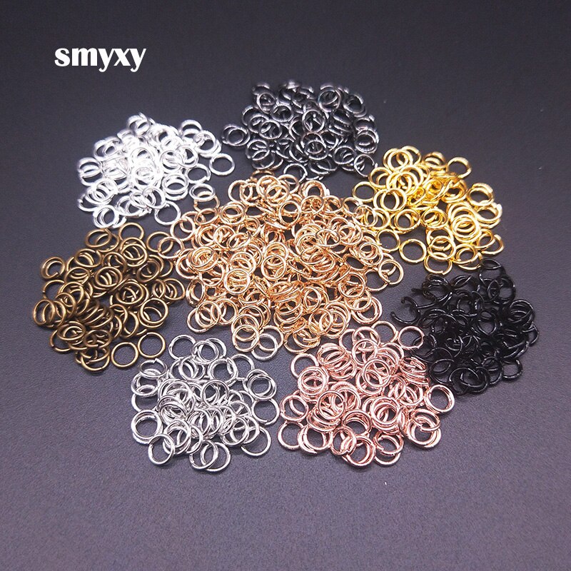 100 stks/partij 5mm Open Jump Rings Split Connectors Voor Diy Sieraden Vinden Maken Ketting Armband Accessoires 8 kleuren