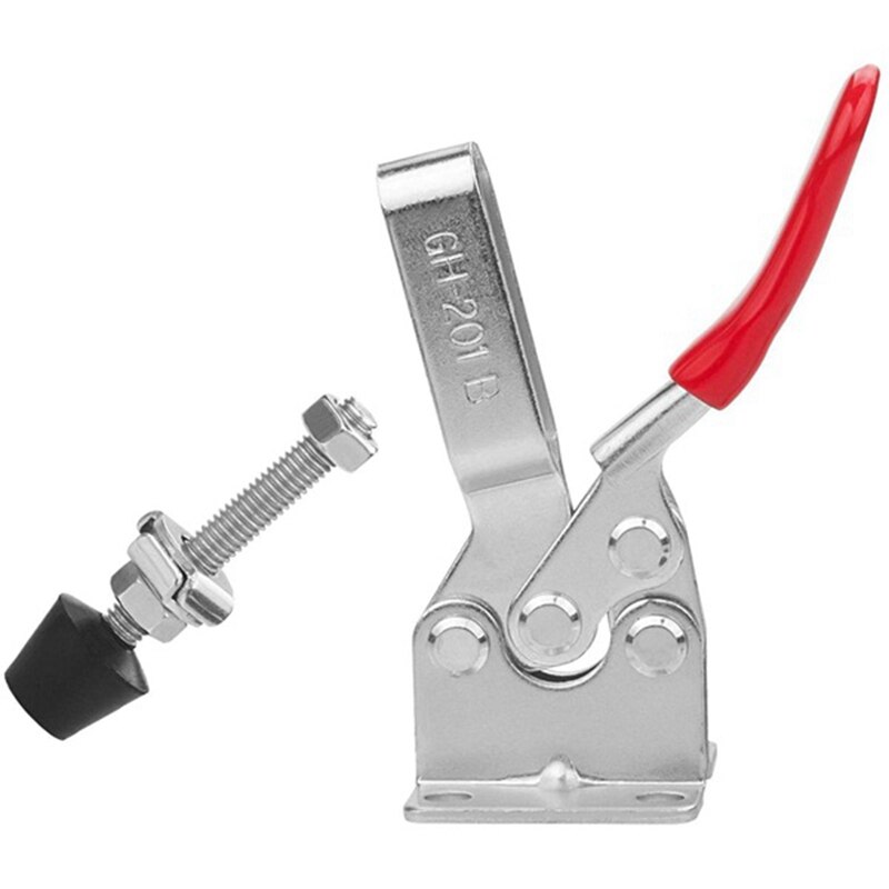 8 Pack 201B Toggle Clamp, Hand Tool Toggle Clamp, Horizontal Heavy Duty Quick-Release Clamp for Jointer Jig