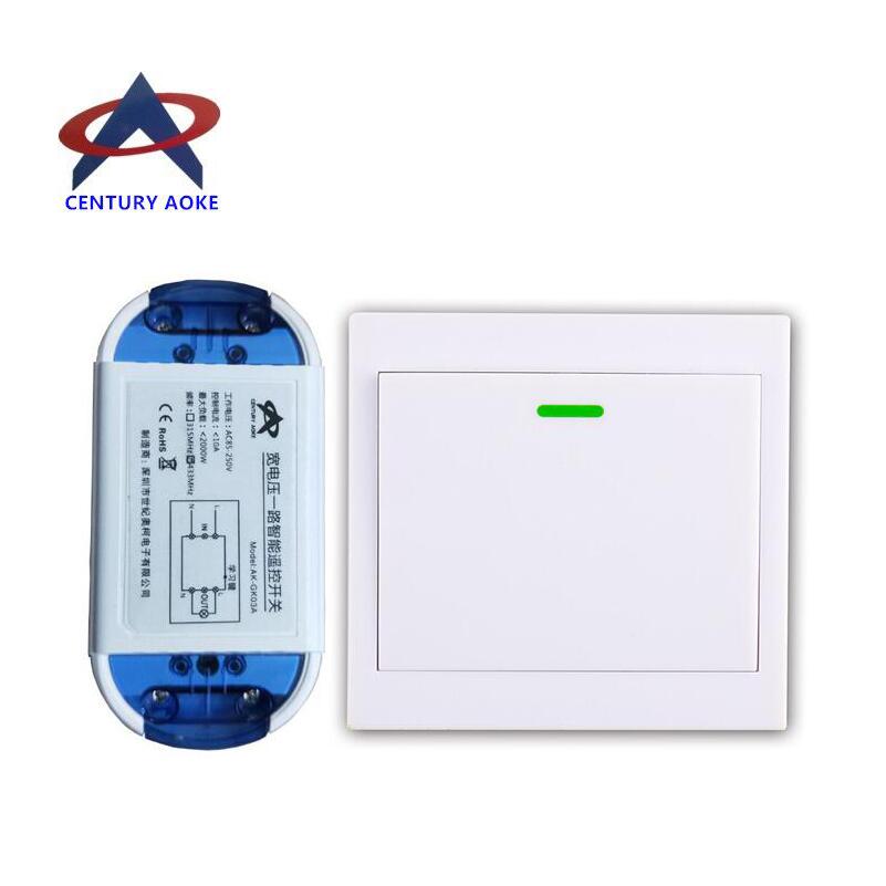 AC 85V 110v 220v 230v 240V 1CH Wireless Remote Control Switch transmitter and receiver light/lamp wall cotroller