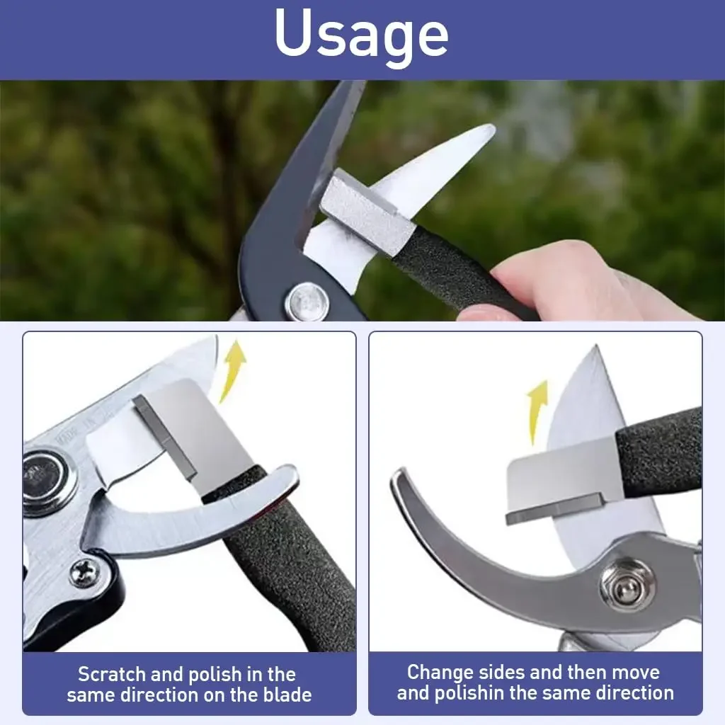 10/1PCS Knife Sharpener Alloy Steel Portable Quick Sharpeners Handheld Outdoor Garden Clippers Scissors Grinding Stone Tools