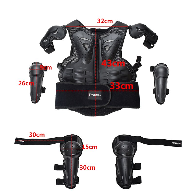 Children Full Body Protector Vest Armor Kids Motocross Armor Jacket