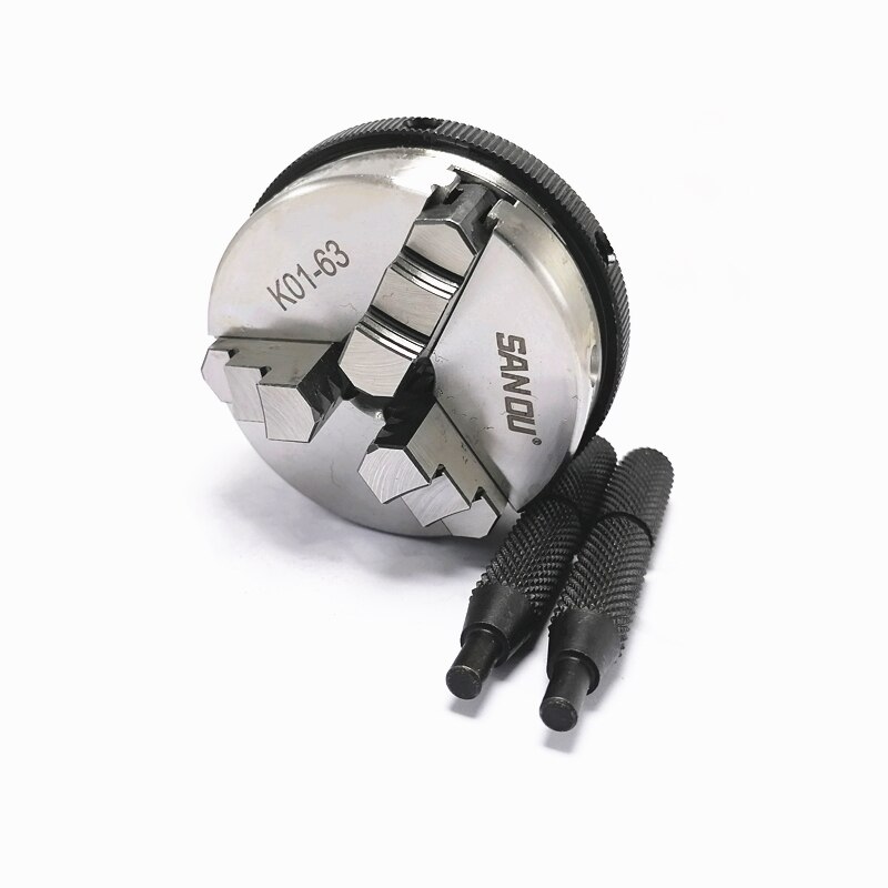 3 kiefer K01-63 spannfutter Drehmaschine Futter 63mm Sicherheit Mini Drehmaschine Spannfutter 3-kiefer Selbst Zentrierung Futter + anschluss stange M14 * 1 Gewinde: K01-63 nur