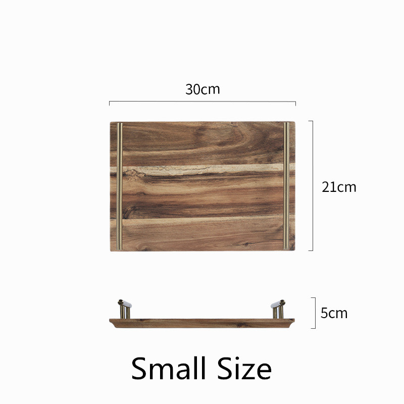 Rectangle Japanese style Wooden Plate Cake Dessert Pastry Exhibition Hall Display Tray Fruit Tray Restaurant Sushi Plate: 30x21cm