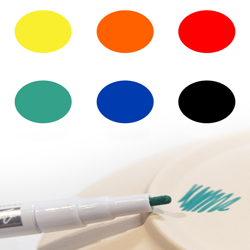 Keramisk maling keramisk underglasur akvarel pen flerfarvet keramisk maleri akvarel akvarel pensel