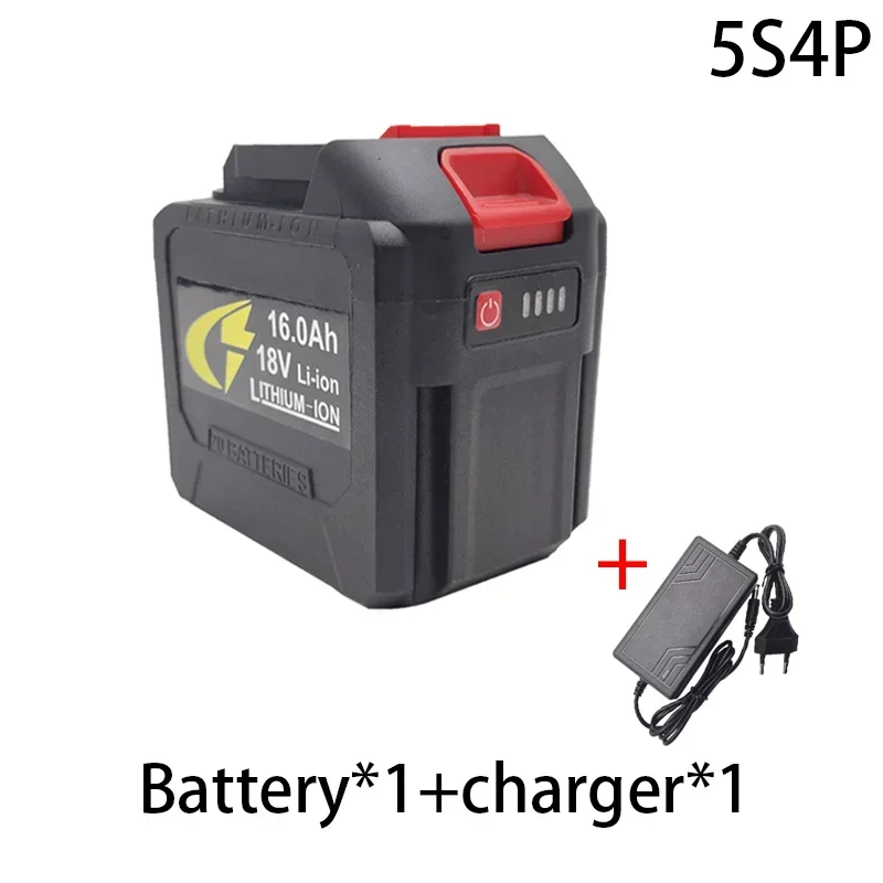 5S4P 18V Makita 18650 lithium battery can charge 16000mAh battery with high current and high discharge. Charger.: Beige