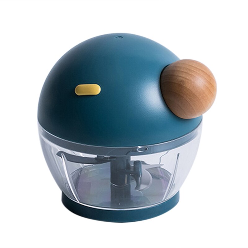 Powerful Manual Meat Grinder Hand-power Food Chopper Mincer Mixer Blender Chop Meat Fruit Vegetable Nuts Shredders Machine: Blue