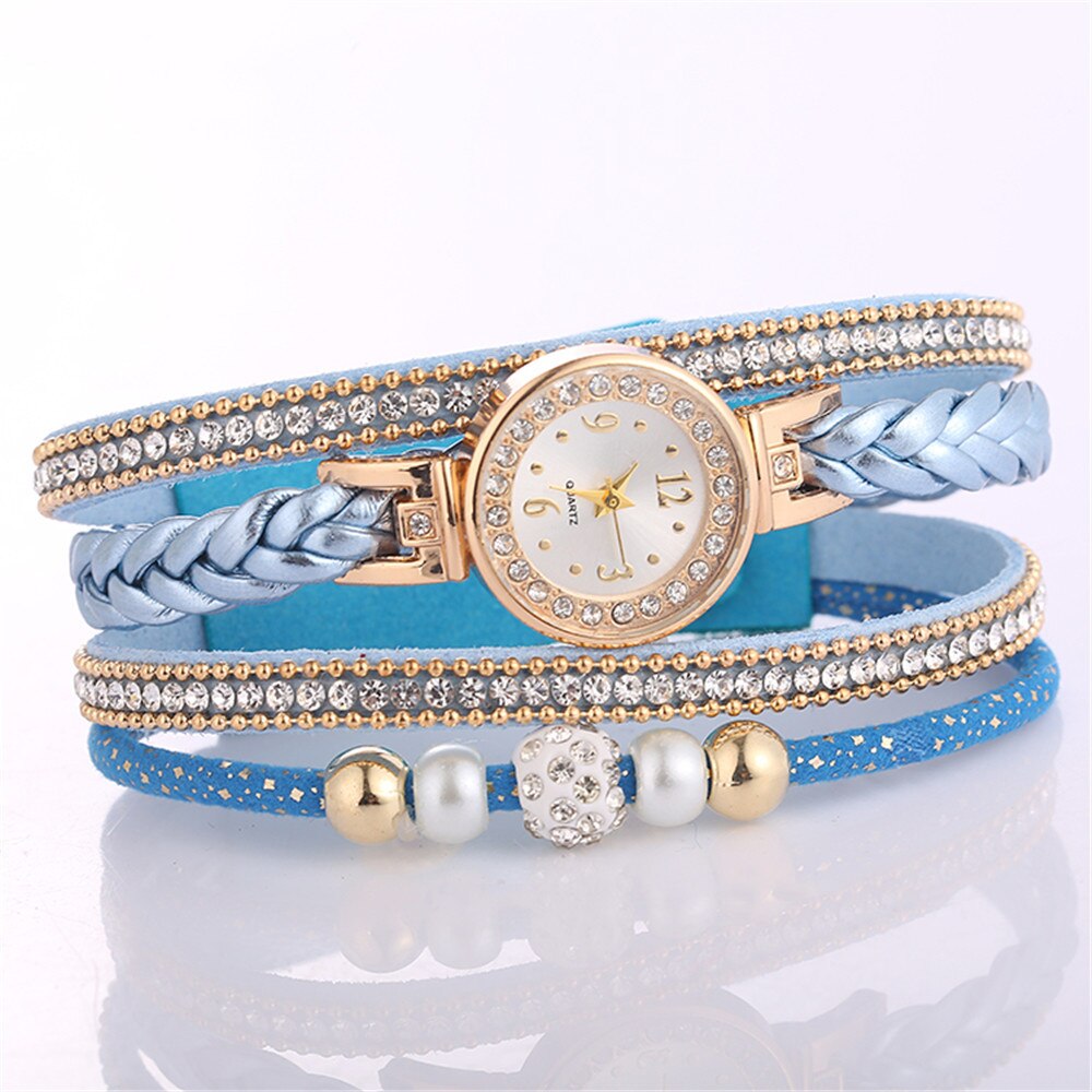 Casual Vrouwen Horloges Prachtige Mooie Mode Armband Horloge Dames Horloge Diamant Ronde Decoratie Quartz Horloges Klok