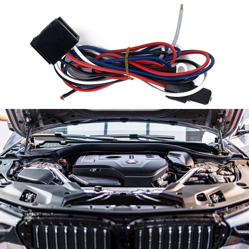 Relay Wiring Harness Temperature Switch Connecting Terminal Medium Fuse For Trucks Vehicle Radiator Fan Repair