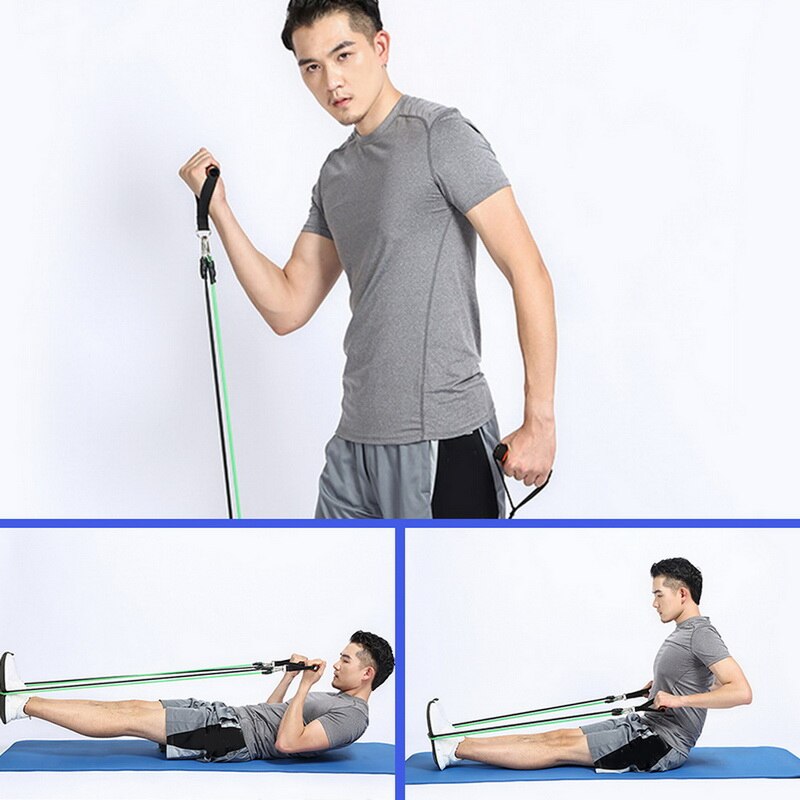 Pull rope fitness øvelser modstandsbånd sæt latexrør motionsmaskine kropstræning yoga 11 stk/sæt