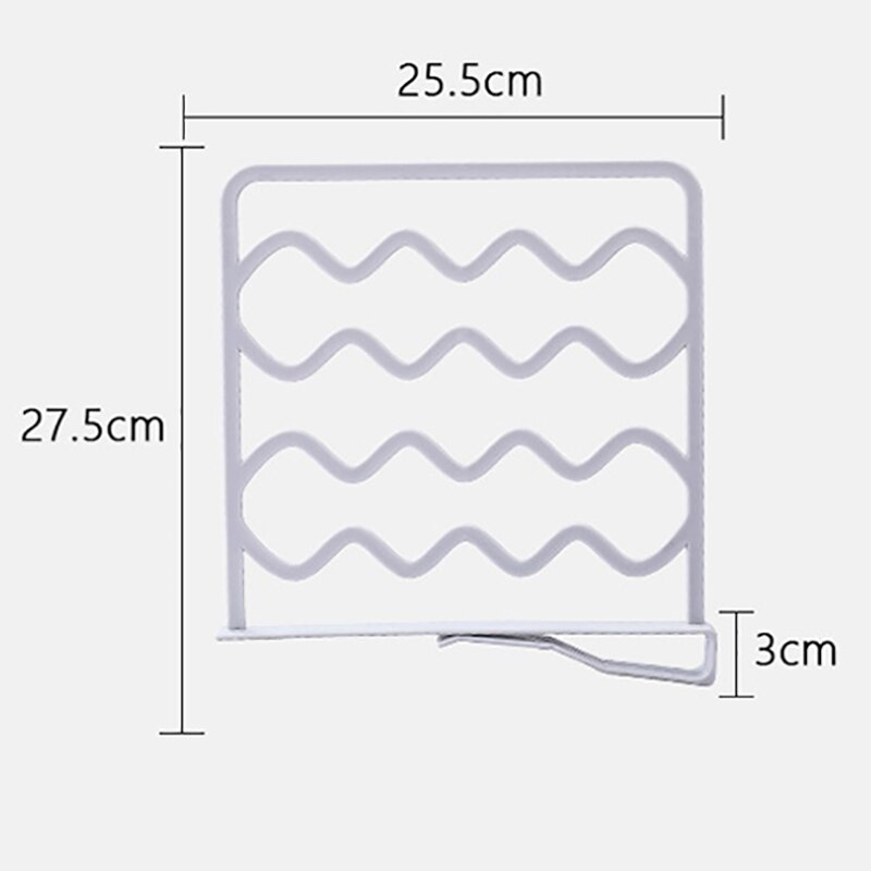 1Pcs Plastic Shelf Dividers Wardrobe Storage Layered Separator Plate Fender Closet Shelves For Box JJJSN11160