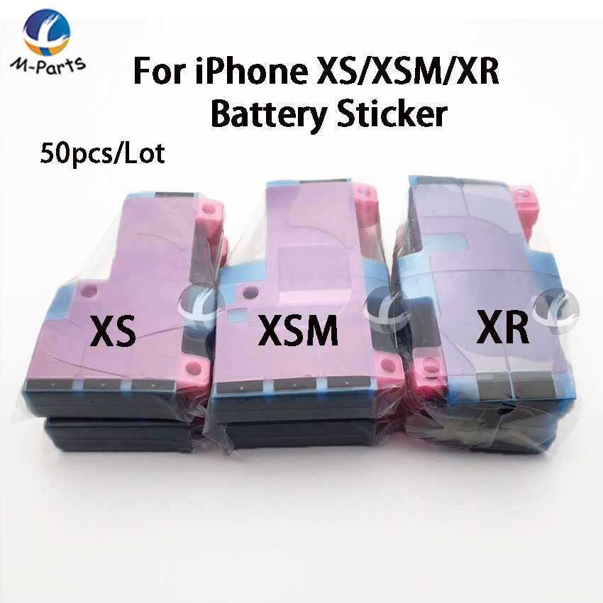50 teil/los Batterie Aufkleber Für iPhone 11 Pro Max 11Pro X XS XSM Max XR 8 8P 7 7P 6 6P 6S 6SP Plus 5 5S 5C SE 4 4S Klebstoff