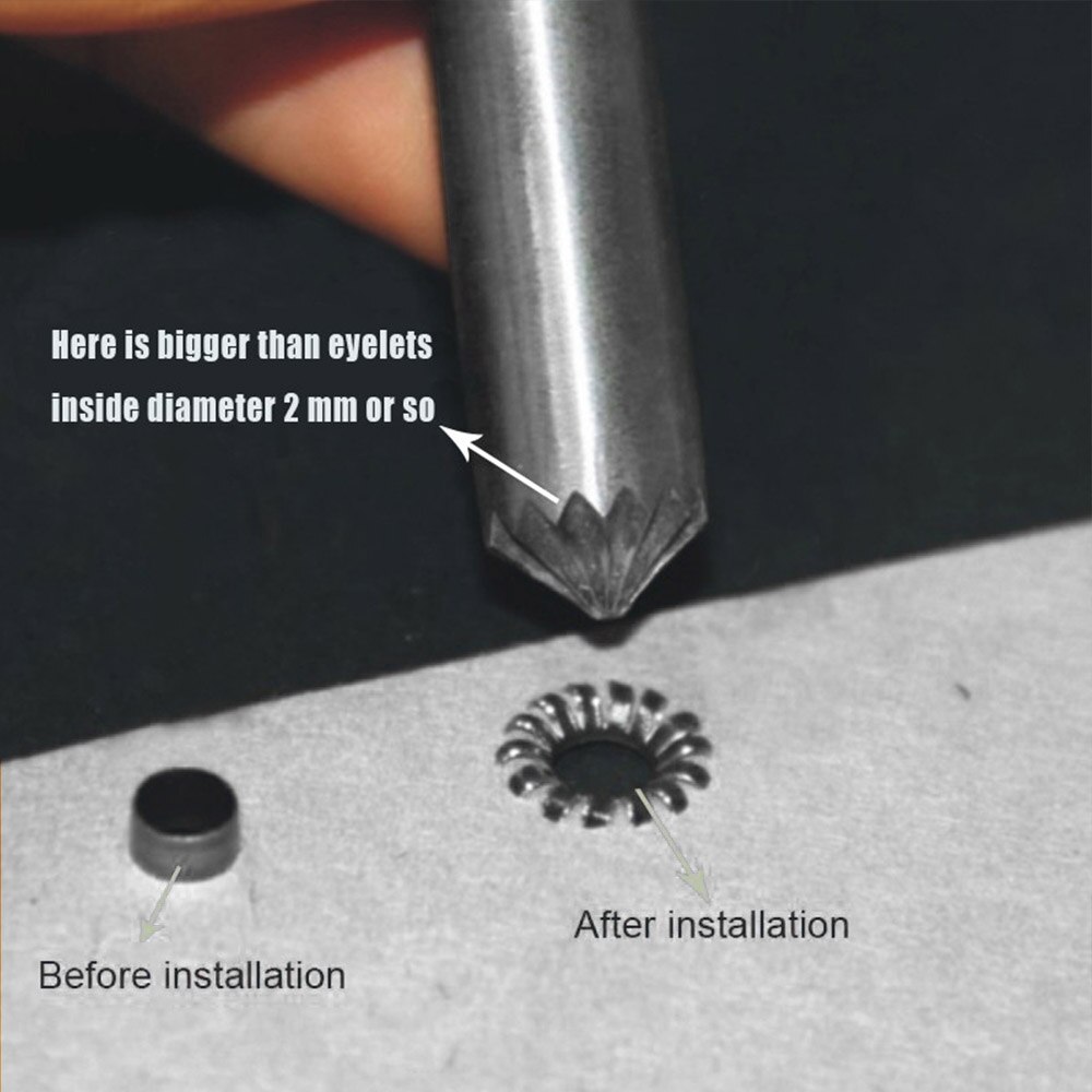 3mm-15mm cracking of eyelet punch tool. Hollow tube tools.Eyelets installation tool.Button mold.Clothing &amp; Accessories