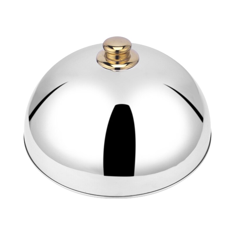 Stainless Steel Dome Dish Cover Table Food Cover Food Cover Western Restaurant Cover Teppanyaki Dish Cover: Default Title