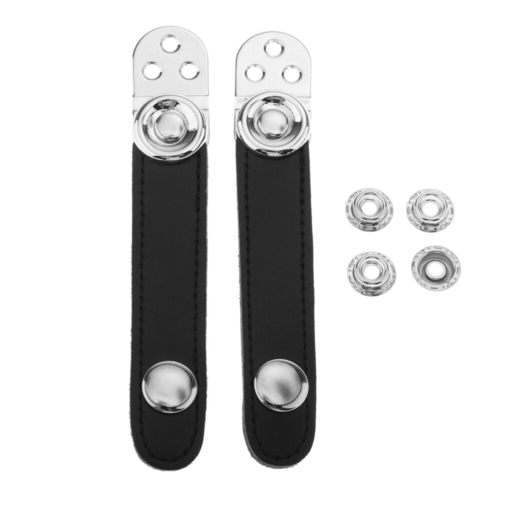 13.5cm/14cm Bellows Straps/ Accordion Bellows Straps, PU Leather Black