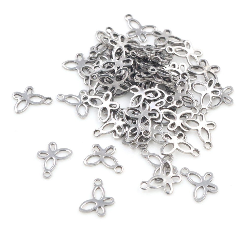 50 Stk/partij 10X11 8X11 Mm Olifant Vlinder Charms 316 Rvs Olifant Leuke Voor Ketting Hanger charmes Diy Sieraden Maken