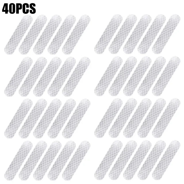 80-10 pezzi adesivi per casco di avvertimento di sicurezza decalcomanie di sicurezza riflettenti/adesivi per caschi da corsa per snowboard, biciclette da moto: verde