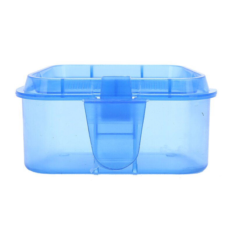 1pc regnorme blodorme agn container boks fiskeri tilbehør farve tilfældig plast fiskeri levende agn opbevaring boks