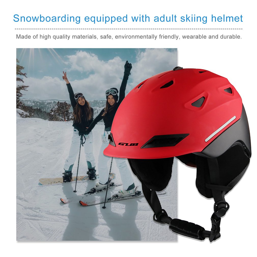 Voksne ski slitesterke hjelmer bærbare skihjelmer snowboardhjelmer utendørs sportsklær skiutstyr