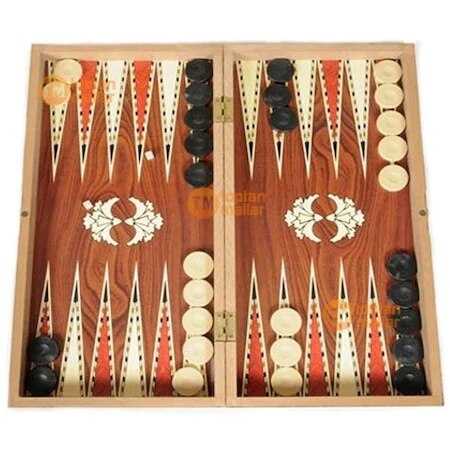 50x50 cm Large Size from Wooden Backgammon Set Set Pulu Checkers