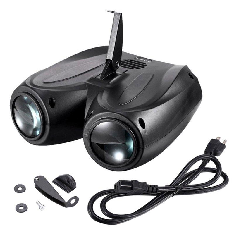 20w 64/128 st rgbw led mönster scenljus dubbel huvud luftskepp lampa projektor dj disco party lights cool effekter scenbelysning