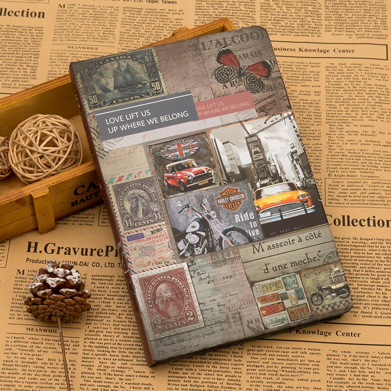 Retro Memories Diary illustration Notebook Agenda Bullet Journal SchooL Notepad Planner Sketchbook Stationery Travel: 3