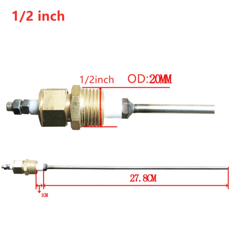 For Steam Boilers High Temperature Resistance Water Level Probe Boiler 1/2 inch Electrode Rod Parts