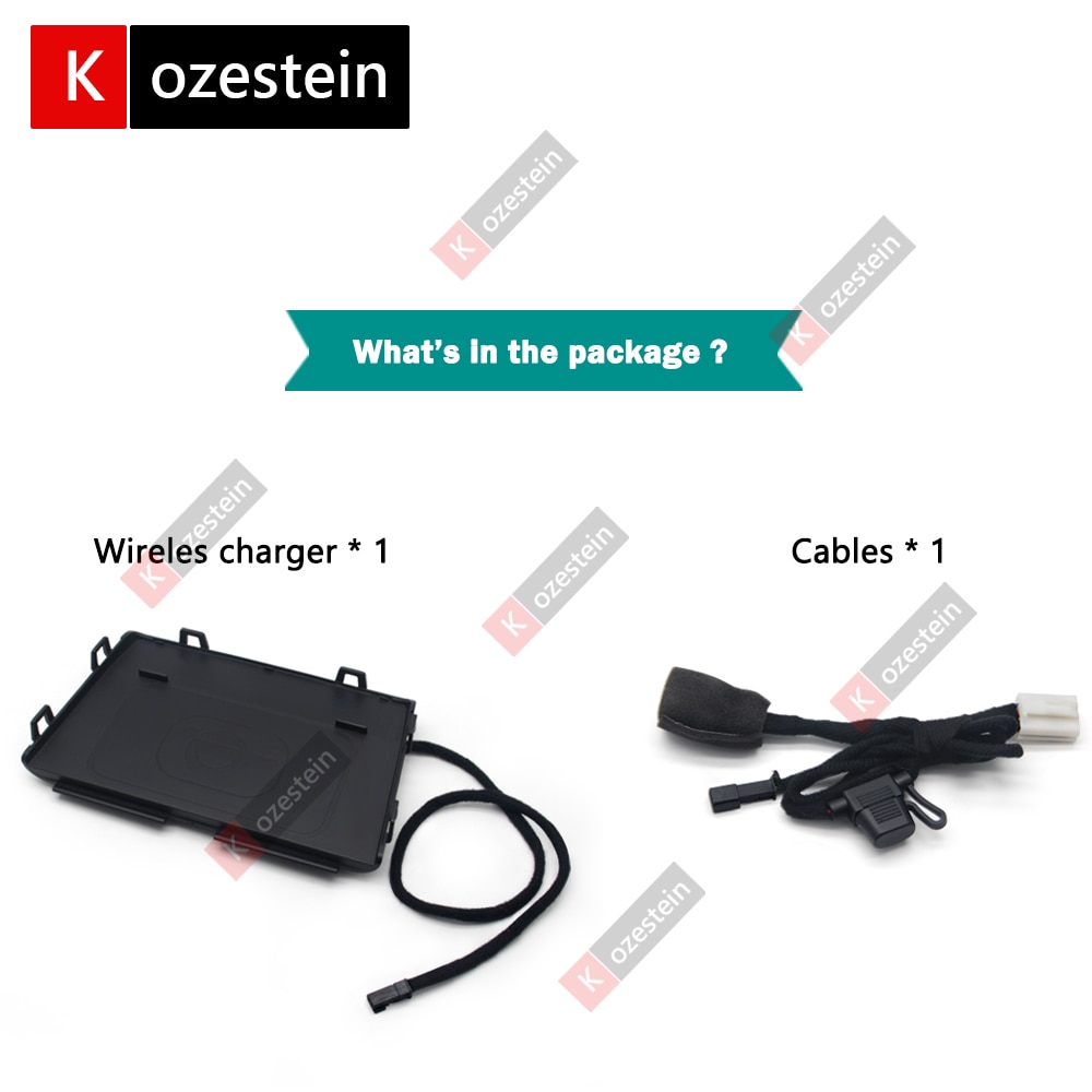 Onschadelijk Qi draadloze Oplader Mobiele Telefoon Oplader Mobiele Draadloze Oplader voor VW Tiguan Samsung Iphone Xiaomi Huawei Oppo Vivo