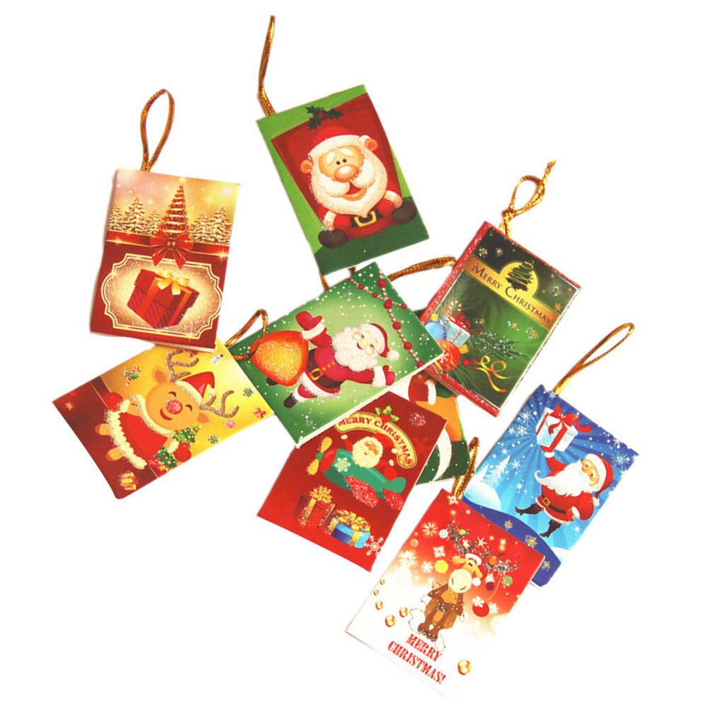 50Pcs Blessing Cards Greeting Cards Christmas Cards for Tree Christmas Festival