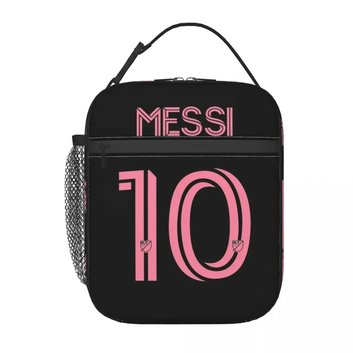 Messi 10 fotboll termisk isolerad lunchväska för arbete bärbara matbehållare väskor kylväska termisk matlåda