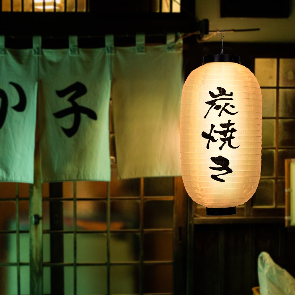Vandtæt japanske lanterner restaurant tegn restaurant 10 tommer pub bistro ornament år udendørs fest dekoration
