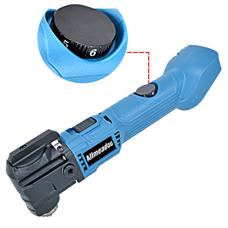 Electric Cordless Multifunction Oscillating Multi-Tools Power Tool 6 Variable Speed Trimmer Saw Renovator for Makita 18V Battery