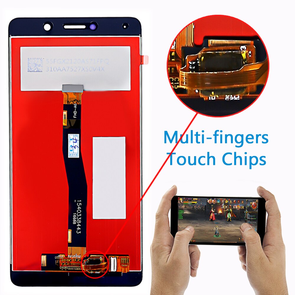 Huawei LCD Display For Huawei Honor 6X BLN-L24 BLN-AL10 BLN-L21 BLN-L22 touch screen Digitizer Assembly Frame with Free Tools