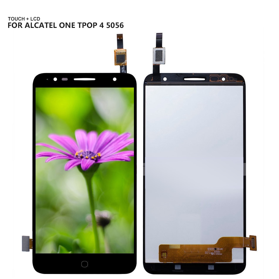 Montaje de pantalla LCD de cristal para Alcatel Pop 4 + 4 plus OT5056 5056D 5056 T 5056E 5056A 5056 Digitalizador de pantalla táctil + herramientas