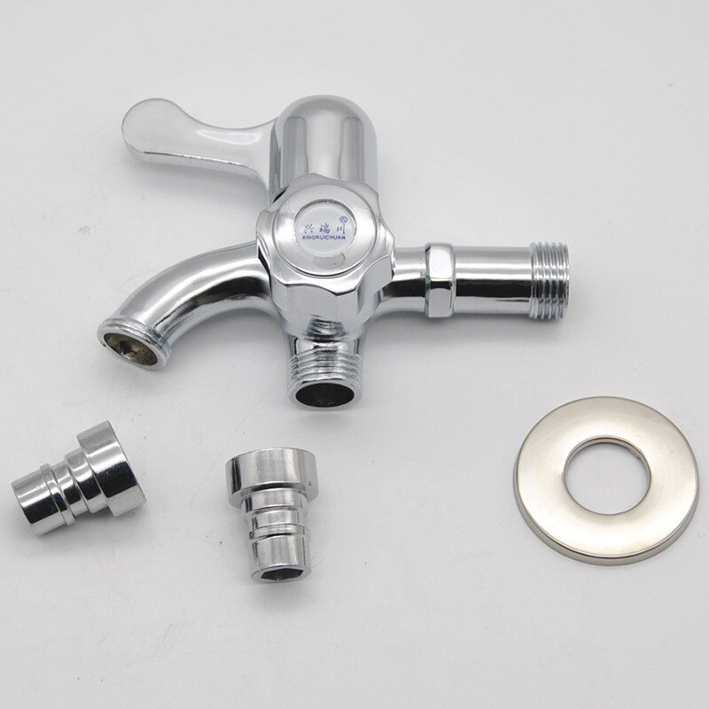 Double Switch Faucet Washing Machine Faucet Double Head Multifunctional Laundry Room Tap Bathroom Accessories