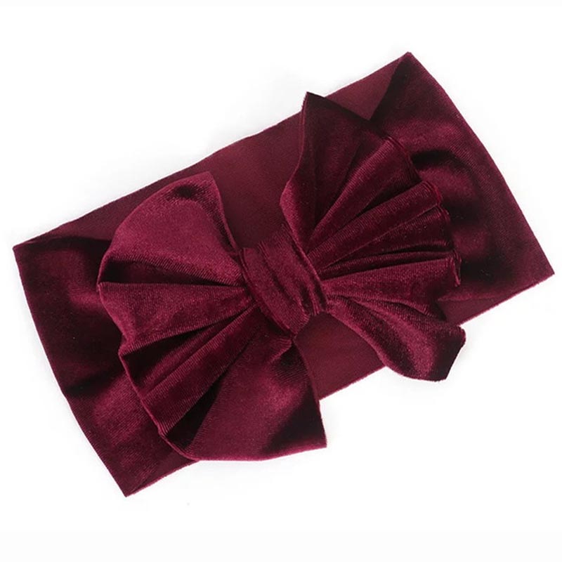 oro de bebé de terciopelo cinta elástica turbante diadema arcos niños bebé niña diademas para el pelo accesorios para el pelo para niños: headband 5