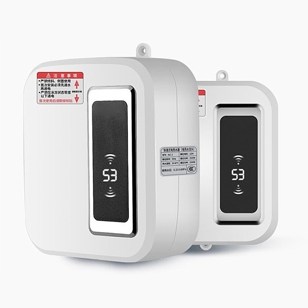 Mini máquina de aquecimento instantâneo para chuveiro, uso doméstico, aquecedor de água termostático, rápido aquecimento de água elétrico