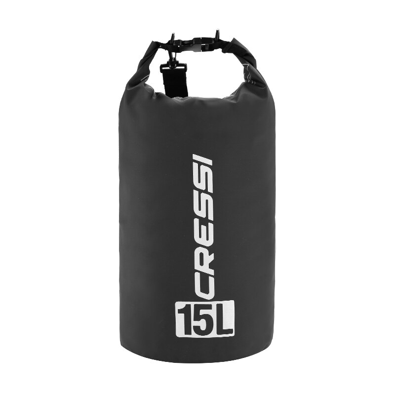 Cressi Dry Bag Duiken Zakken Grote Volume Duikuitrusting Zak Waterdichte Tas voor Snorkelen Dive 5L 10L 15L 20L carry: Black 15L