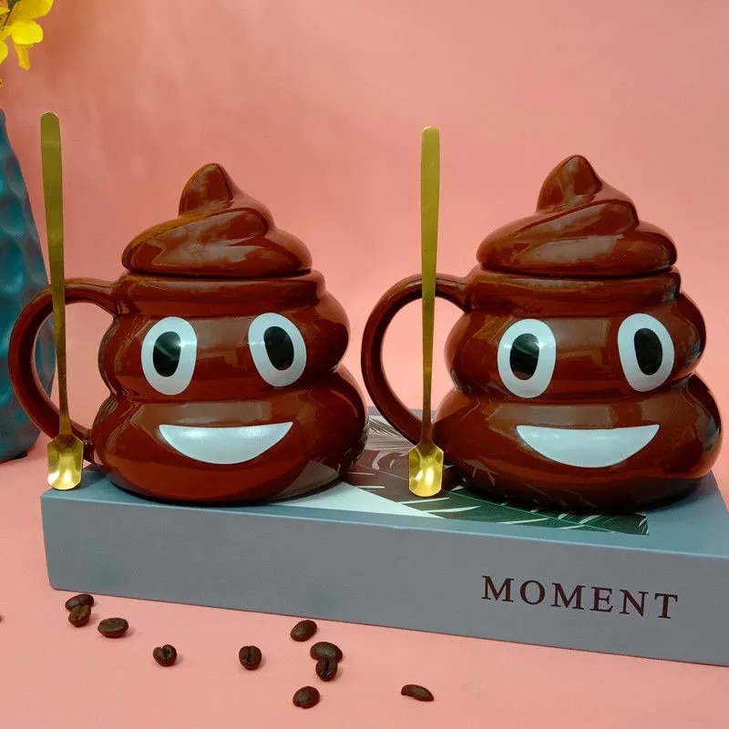 Poop Cup Funny Poop Water Cup Poop Mug Ceramic Wonderful Poke Tricky Birthday