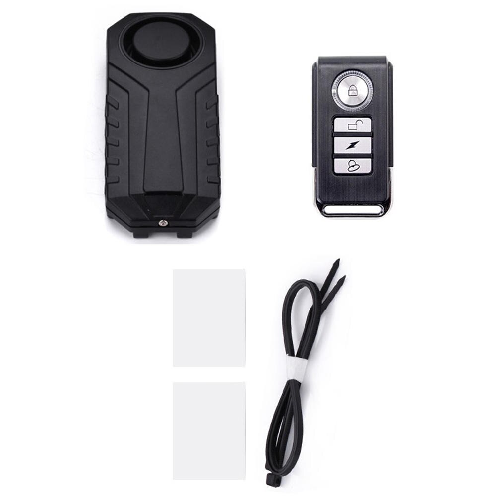 Wasserdicht IP55 Fernbedienung 113dB Fahrrad Motorrad Auto Sicherheit Anti-Verloren Vibration Warnung Alarm Sensor Bausätze