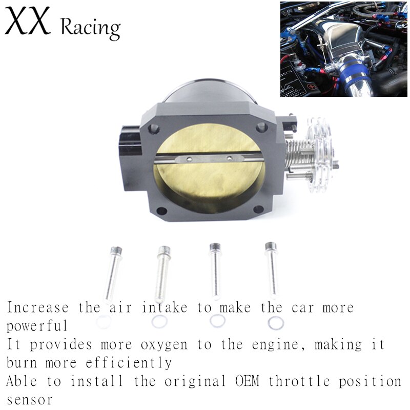 RB25 R32 R33 Throttle Body for Nissa* Skyline RB26 R34 Gloria 80mm High flow performance intake manifold