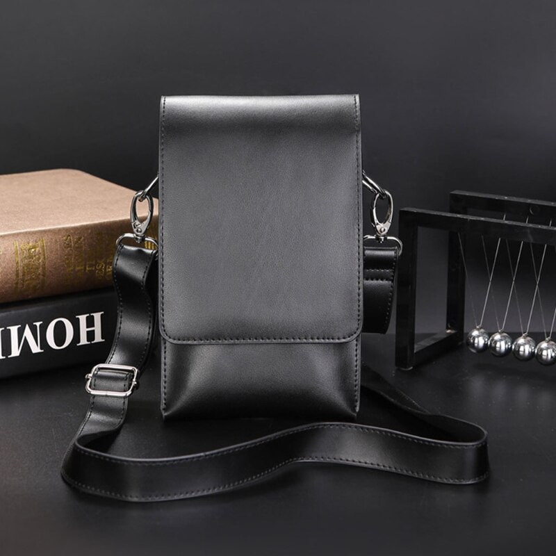 Professionele Kapper Schaar Tas Met Schouderriem Draagbare Faux Leer Haar Kam Houder Pouch Case Taille Pack