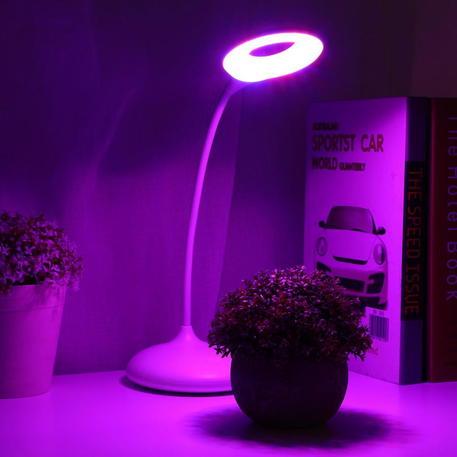 3W Extendable Brackets Fishbowl Lights USB LED Plant Grow Lamp Adjustable Fish Tank White Lamp